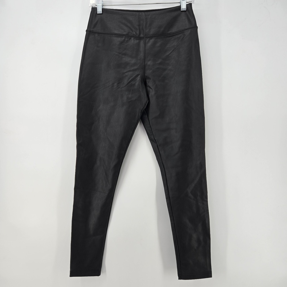 Faux Leather Leggings Black Nordstrom Hi Rise Stretch Festival Grunge Biker Sz S